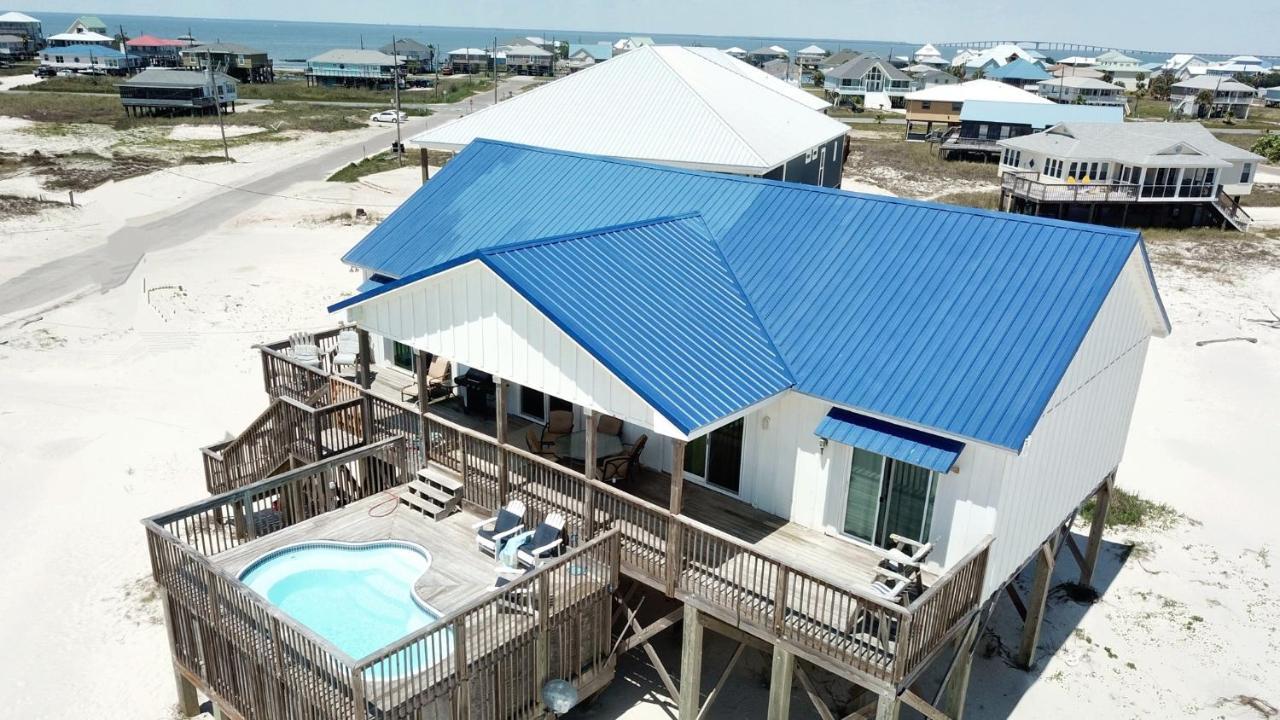 Island Time II - Private Heated Pool - Pet Friendly! Only 100 Feet From The Gulf - Built With Amazing Views In Mind! Home Dauphin Island Exterior photo